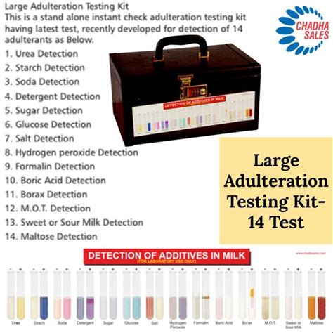 Milk Adulteration Testing Kit At Rs Piece Milk Testing Kit In