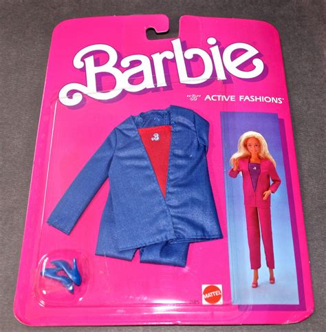 Mattel Barbie Fashions 1985 B Active Fashions 2185 Colour Variation