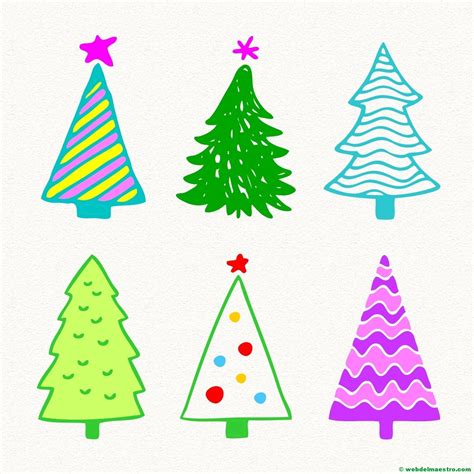 Cómo Dibujar Un árbol De Navidad Web Del Maestro