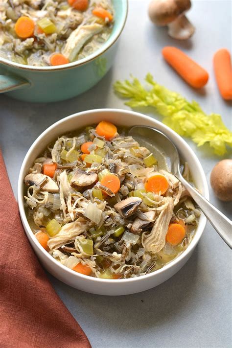 See more ideas about turkey soup recipe, turkey soup, leftover turkey recipes. Healthy Turkey Wild Rice Soup - Skinny Fitalicious®