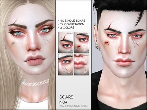 The Sims Resource Face Scars N04