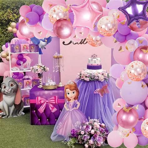 126 Pcs Butterfly Pink And Purple Balloon Garland Kit Etsy