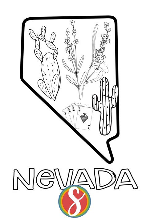 Free Nevada Coloring Pages — Stevie Doodles