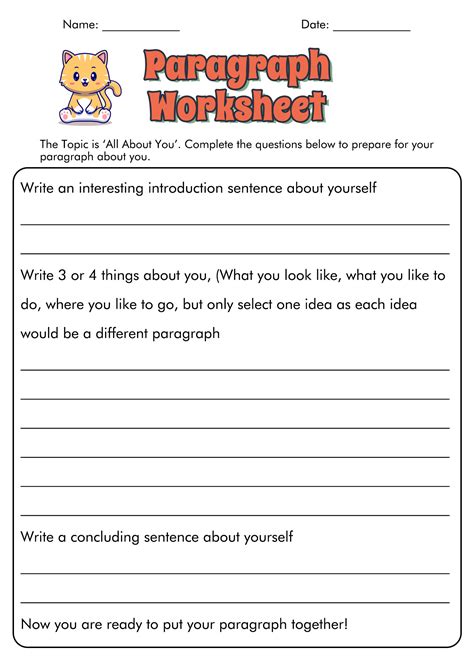 Writing Worksheets For 5th Grade