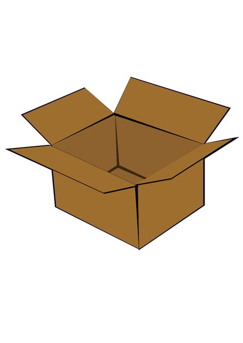 Cardboard Box Clip Art At Vector Clip Art Online Royalty