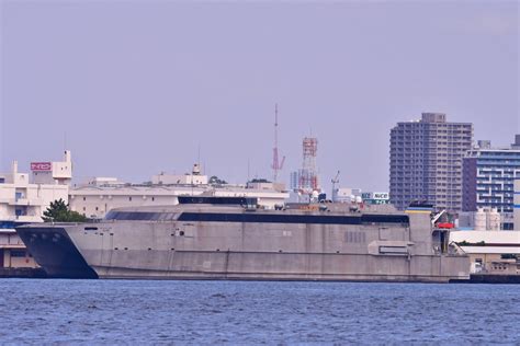 雨 月 on Twitter 2020 09 22 横浜 米海軍高速輸送船グアムT HST 1 USNS Guam 米海軍音響測定艦
