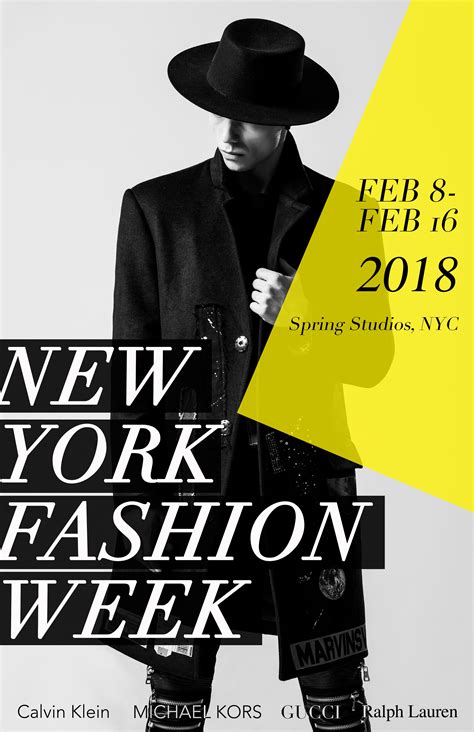 New York Fashion Week Poster Design Fashion Poster Design Fashion