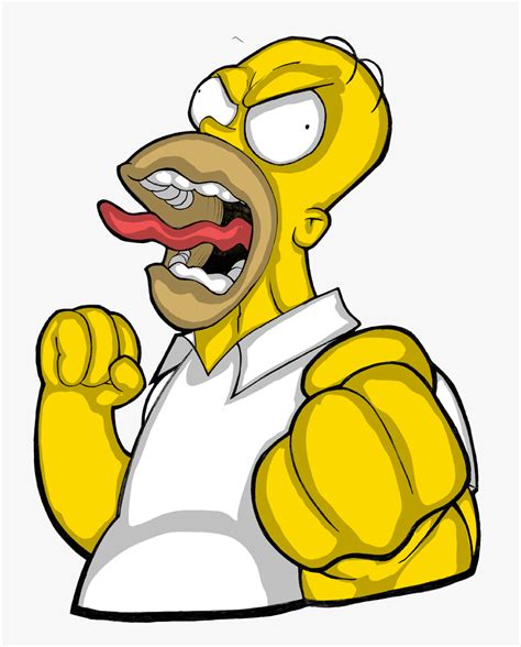 Homer Simpson Bart Simpson Anger Mad Homer Simpson Png Transparent