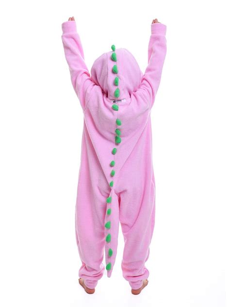 Pink Dinosaur Onesie Mid Pink AFREAKa Clothing Sleepwear Underwear