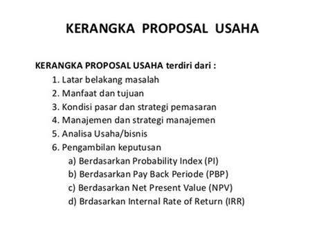 Atau barangkali proposal usahanya laksana apa.sebenarnya apa sih pentingnya menciptakan proposal usaha ??? Contoh Proposal Usaha Yang Baik dan Benar | TEORI PENDIDIKAN