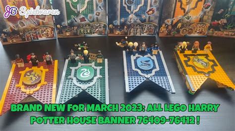 Brand New For March 2023 LEGO Harry Potter House Banner 76409 76410