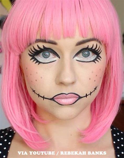 Creepy Doll Makeup Doll Face Makeup Face Paint Makeup Puppet Makeup
