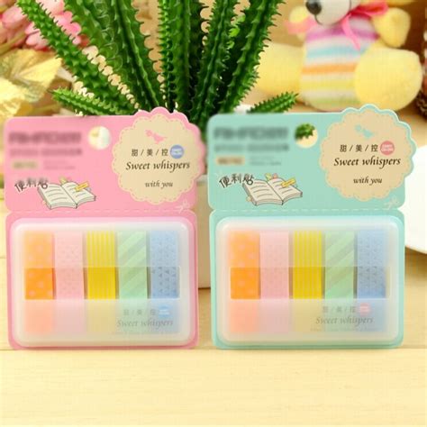 6 Pcslot Sweet Whispers Memo Pads Sticky Note Hot Sale Notepad Marker Simple Escolar Stationery