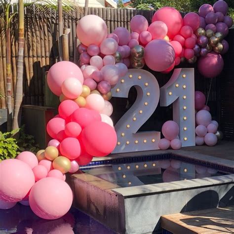 .at last, you feel able to celebrate a birthday in style. 💖The perfect 21st setup 💖 - - - #melbourneballoons # ...