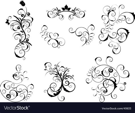 Look at links below to get more options for getting and using clip art. Set of Victorian design elements Vector Image by angelp - Image #40633 - VectorStock