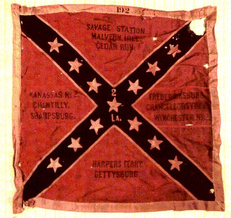 Battle Flag Of The 2nd Louisiana Infantry Regiment [also Called Louisiana Zouaves Civil War