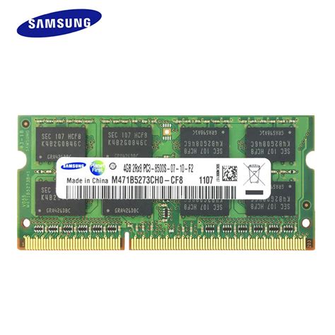 Samsung 4gb 2rx8 Ddr3 1066mhz Pc3 8500s 204pin Sodimm Laptop Ram