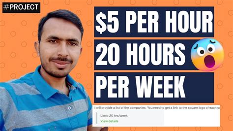 Hourly Project 5 Per Hour 20 Hours Per Week Data Entry Project