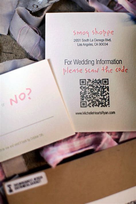 Quick Response Codes for the Modern Wedding Invitation - The New York Times