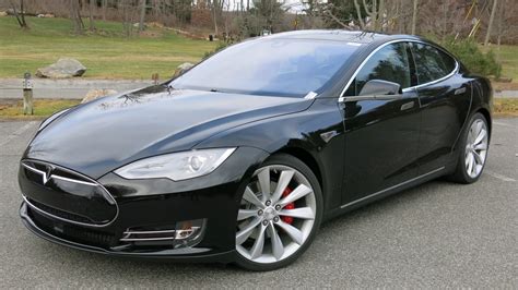 Tesla Model S Electric Cars Tesla Motors Speed Road Review Front