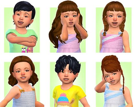 Sims 4 Cc Short Hair Maxis Match Kid Rewapure