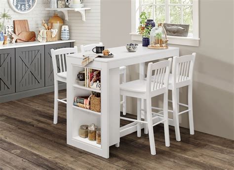 Jofran Tribeca Classic White Counter Height Dining Room Set Tribeca