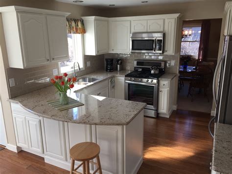 Sw 7571 casa blanca interior / exterior. Our kitchen remodel: Oak cabinets painted white. We used ...