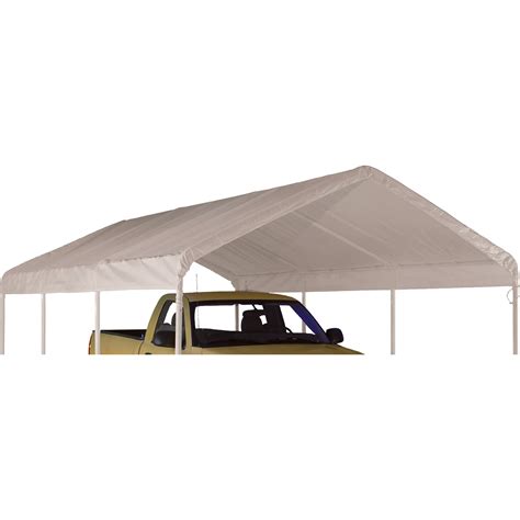 Polyester this outdoor canopy features a unique design and attractive finish of white color on its whole fabric. ShelterLogic Replacement Outdoor Canopy Tent Top — 10ft. x ...