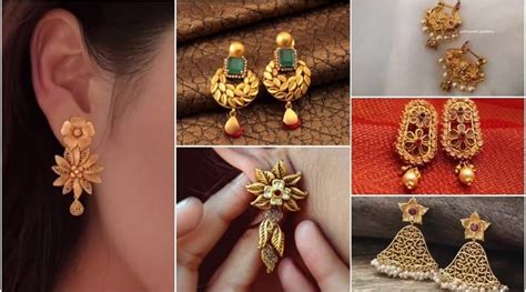 top 166 modern gold earrings for girls best esthdonghoadian