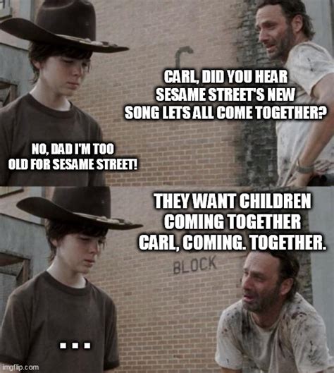 Walking Dead Meme Carl And Rick Dad Jokes