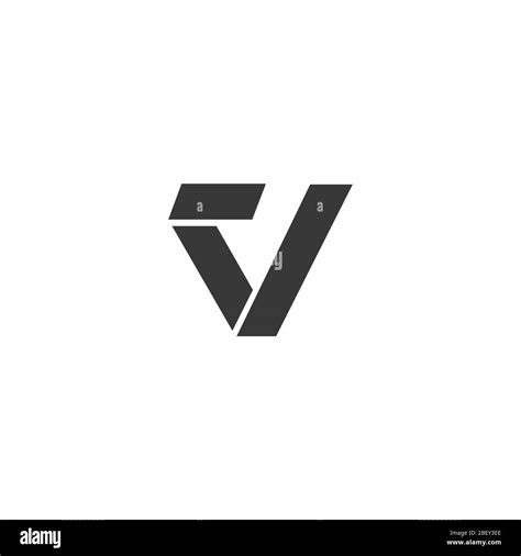 Plantilla De Diseño Vectorial De La Letra V Del Logotipo Inicial Imagen