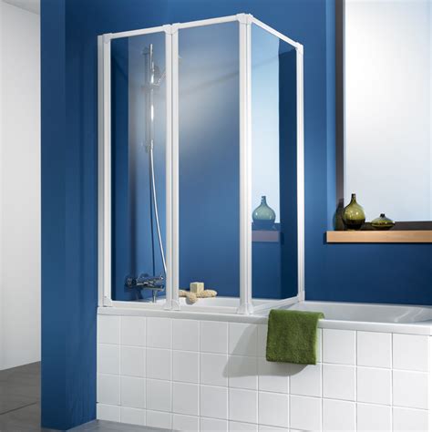So wird die badewanne bei bedarf zur dusche. HSK Badewannenaufsatz Prima, 264155 | Badewannenfaltwand ...