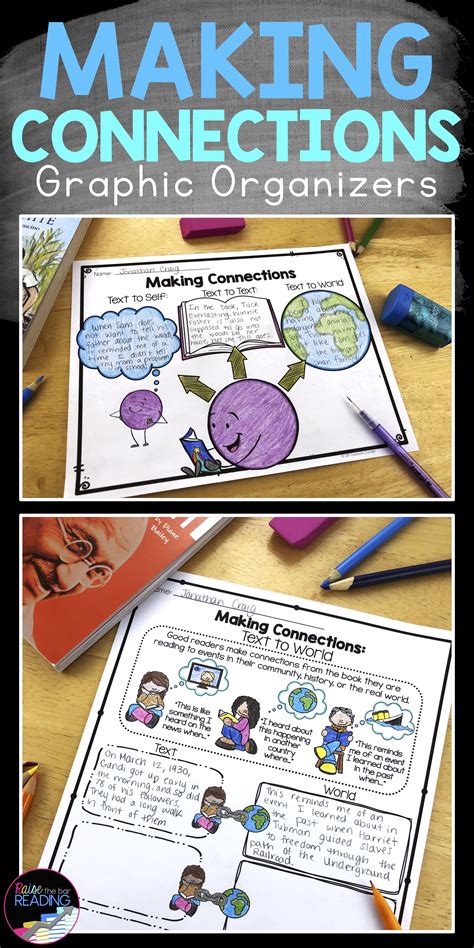 Making Connections Graphic Organizers Anchor Chart And Reading