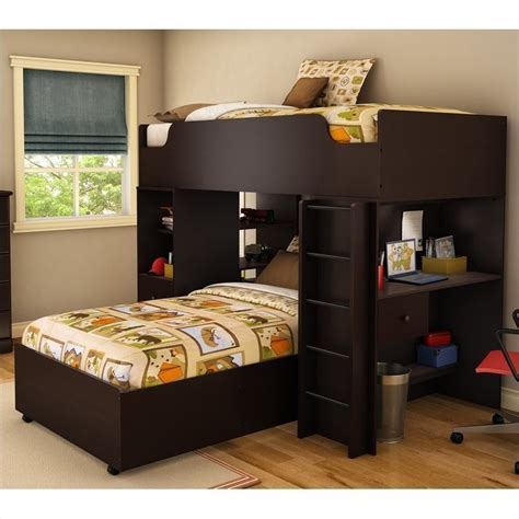 Bedding for bunks specializes in only bunk bed bedding, including bunk bed comforters, bunk bed sheets, bed caps & zippered comforters! South Shore Logik Twin over Twin L-Shaped Bunk Bed in ...
