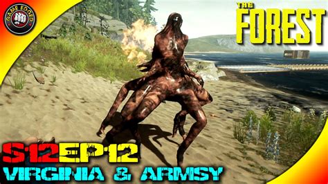 The Forest Gameplay Armsy And Virginia Attack Bridge Built S12ep12