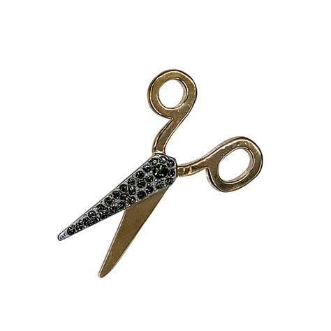 Buy Gold Tone Scissors Brooch Lapel Pin T For