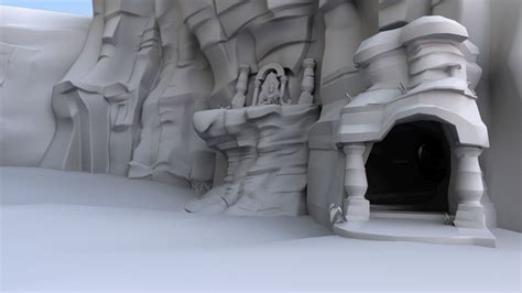 Ancient Caves Rocky Mountain 3d Model Cgtrader