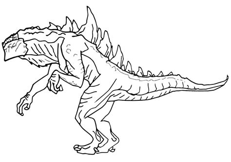 Godzilla free coloring printable pages - Colorpages.org