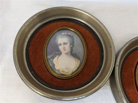 Pair Of Mid Century Cameos Featuring Victorian Beauties By A Cameo