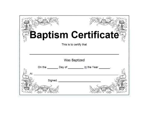 Free Online Printable Baptism Certificates Printable Templates