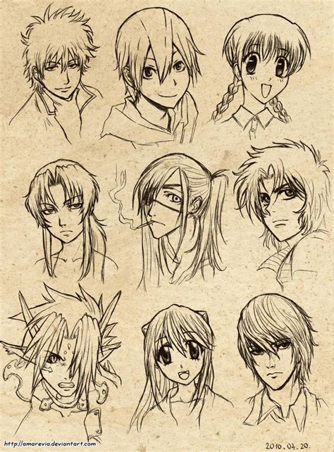 Anime Character Doodles 2 By Amarevia On Deviantart