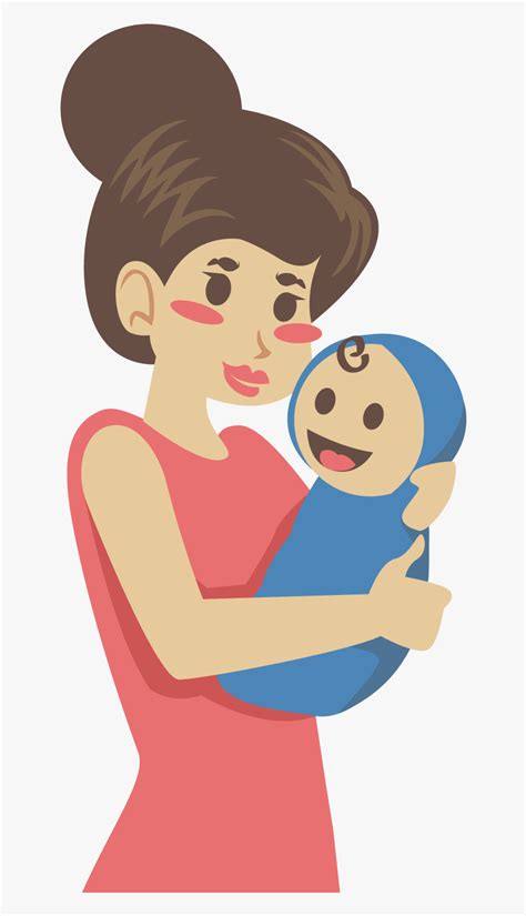 Mother Clip Art Mom And Baby Vector Png Free Transparent Clipart