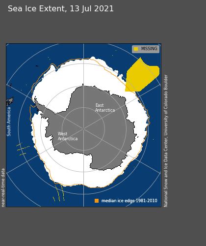 Antarctica As Of July 14th 2021 The Ross And Ronne Ice Shelves Now