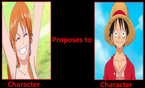 Nami Proposes To Monkey D Luffy By Incarnator4 On Deviantart