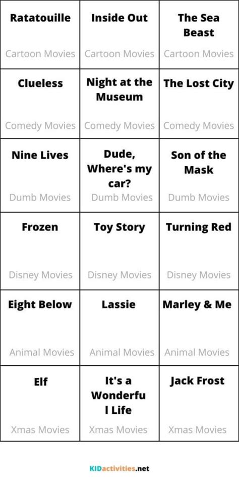 220 Charades Movies Ideas