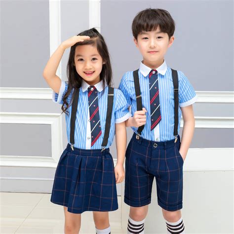 High Quality International School Uniform Shirts With Shorts Or Skirts