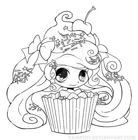 We did not find results for: Cupcake Girl Lineart by YamPuff | Chibi coloring pages ...