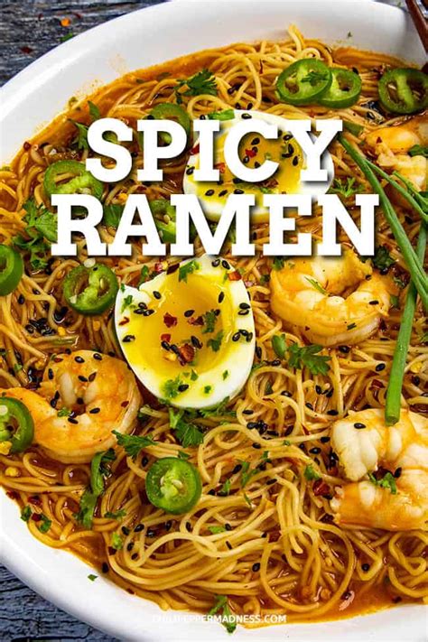 Spicy Ramen Noodles Chili Pepper Madness