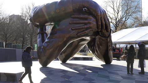 New Mlk Statue In Boston Is Greeted With A Mix Of Open Arms Consternation And Laughs Wabe