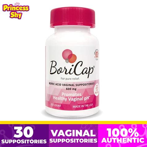 boricap boric acid vaginal suppositories 30 count 600mg shopee philippines